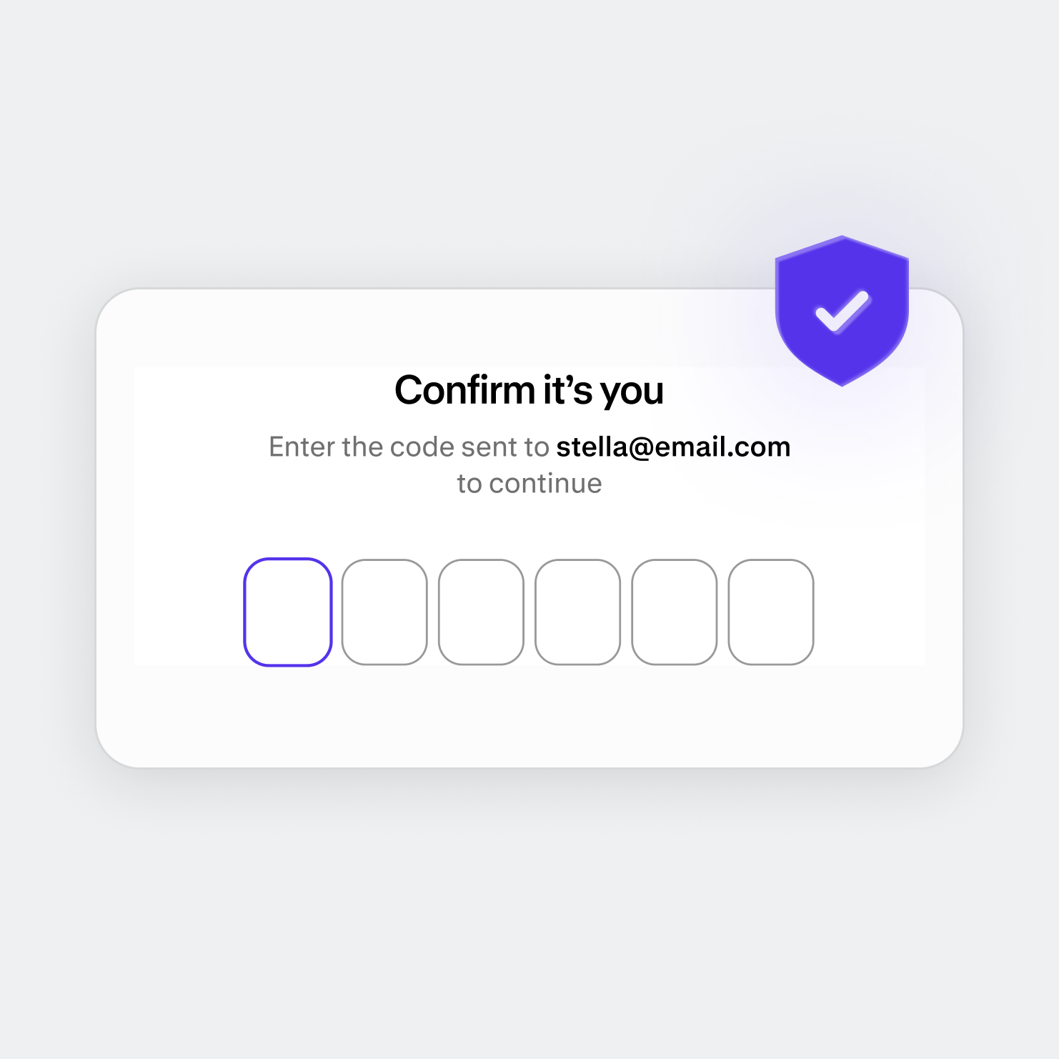 Shop app interface with a lock and privacy shield