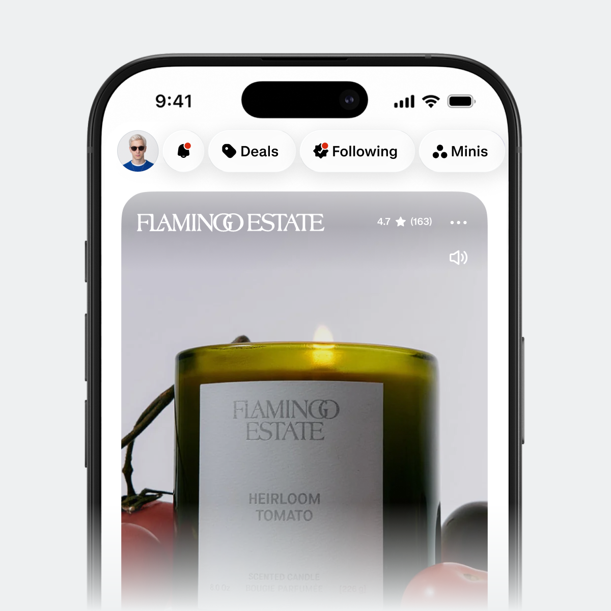 The Shop app feed with new drops and deals picked for you
