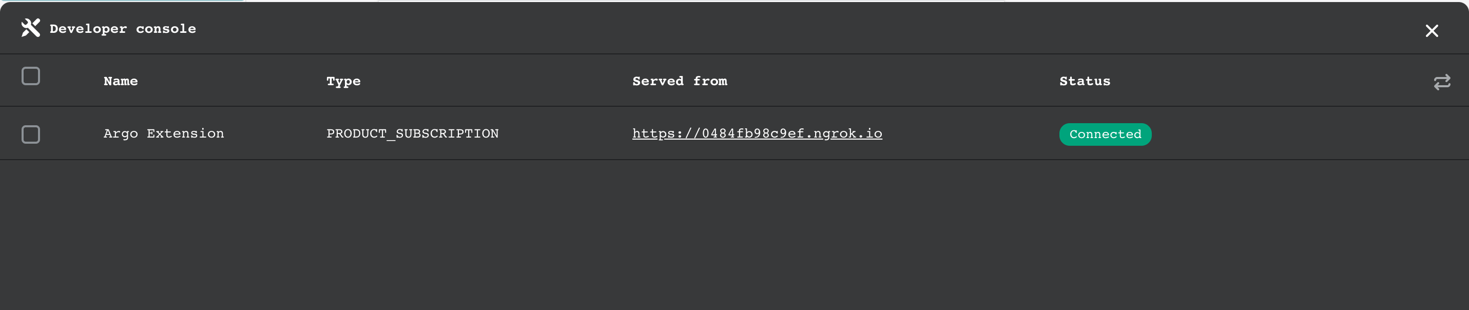 Developer Console