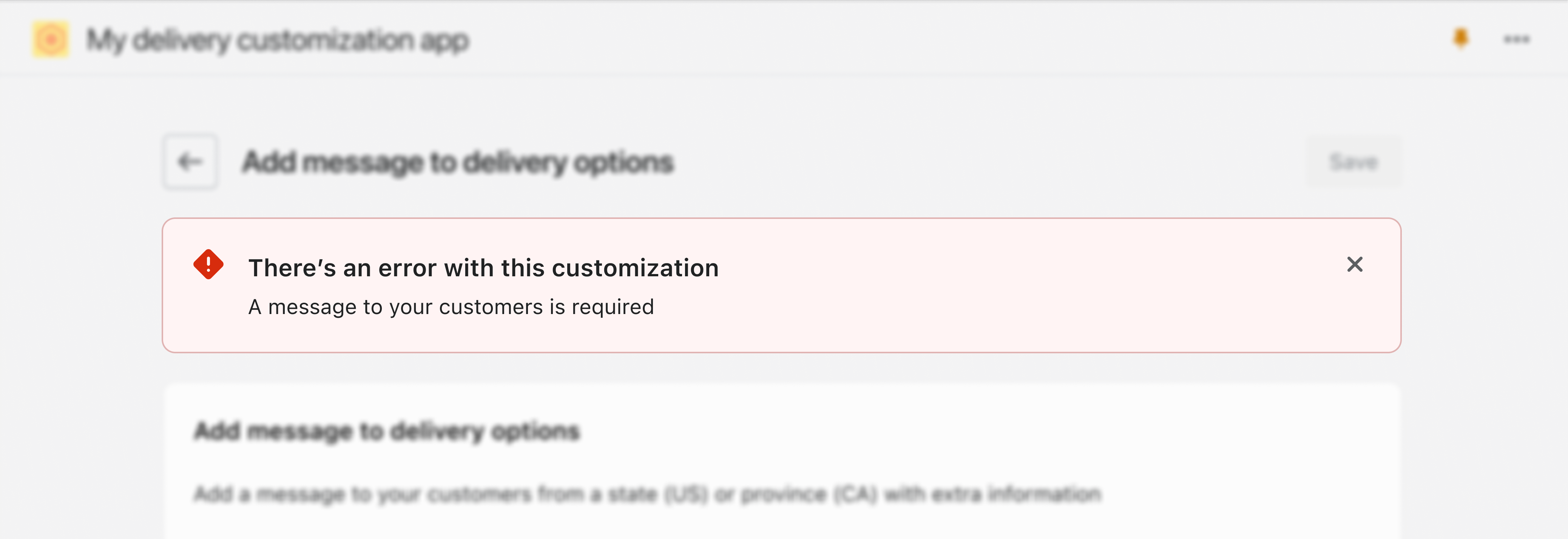 An image showing multiple validation errors.