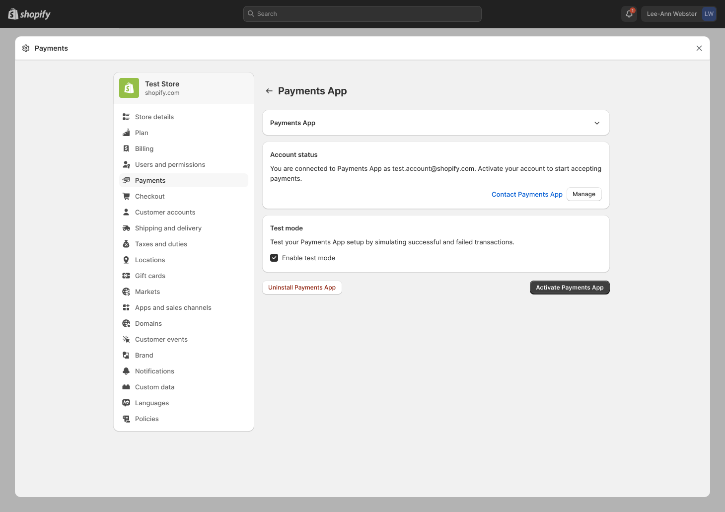 payments apps connect