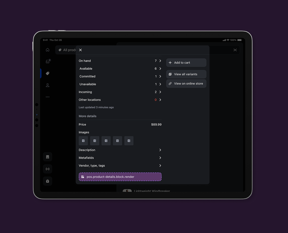Product details block target