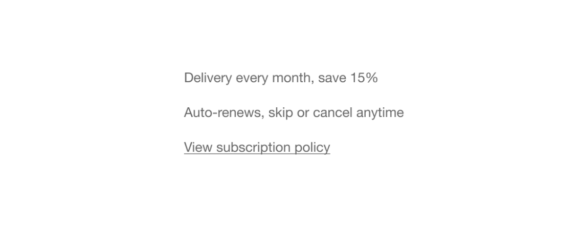 The description of the selling plan and its features