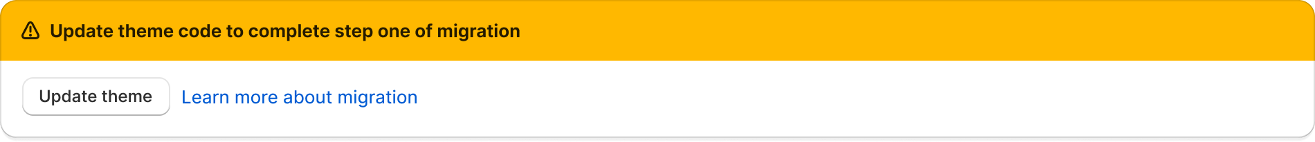 Action required next steps banner