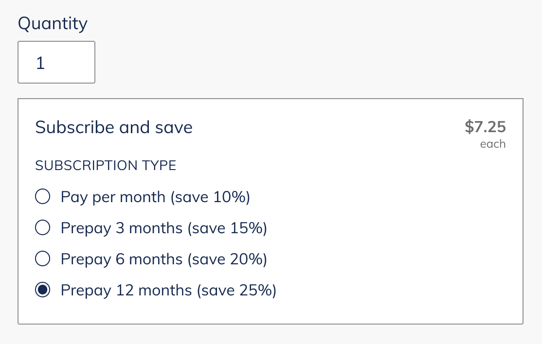 Subscription-only use case screenshot