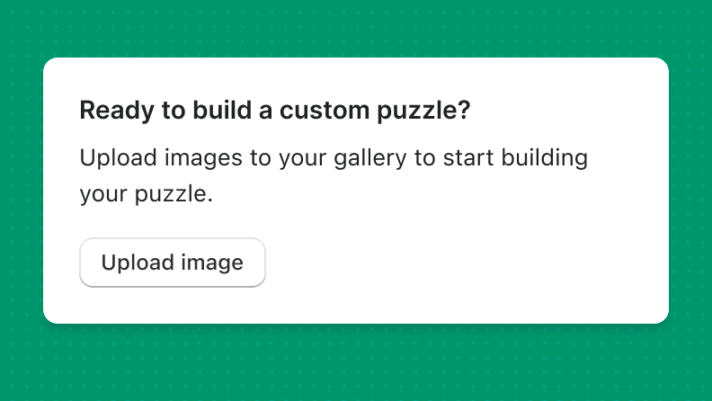 A card's text and button consistently using the same words, 'Upload image', to indicate a single action.