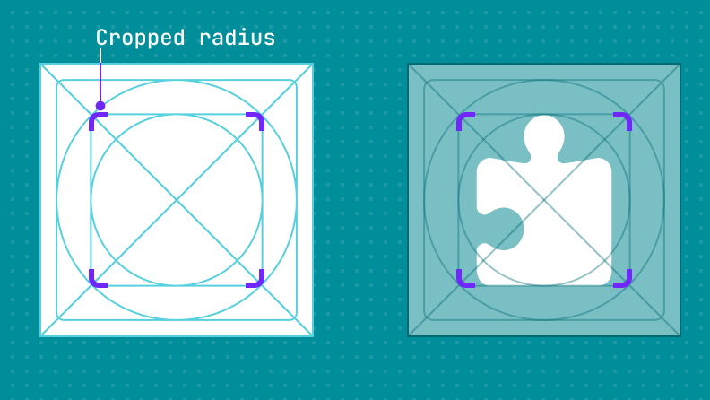 An image of PNG and SVG Puzzlify icons. The two icons look similar, though not identical.