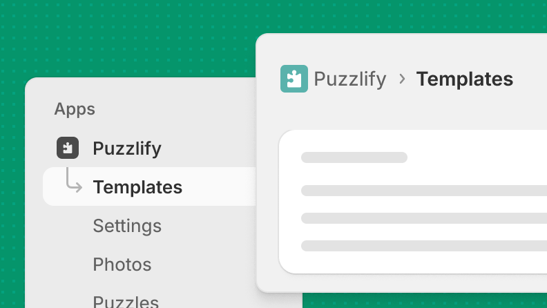The app name, which reads 'Puzzlify, an easy to use jigsaw puzzle app', but the latter half of the text is truncated by an ellipsis and isn't visible.
