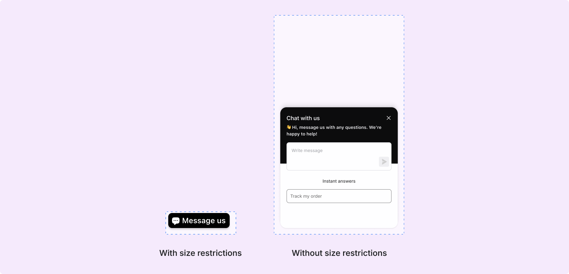 Chat component states