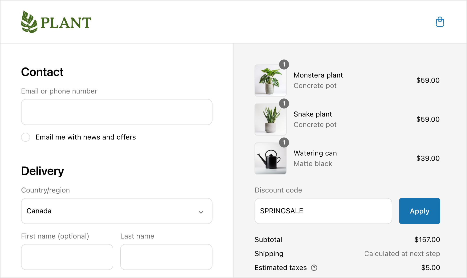 Form field labels displaying above fields that have a slightly rounded edge