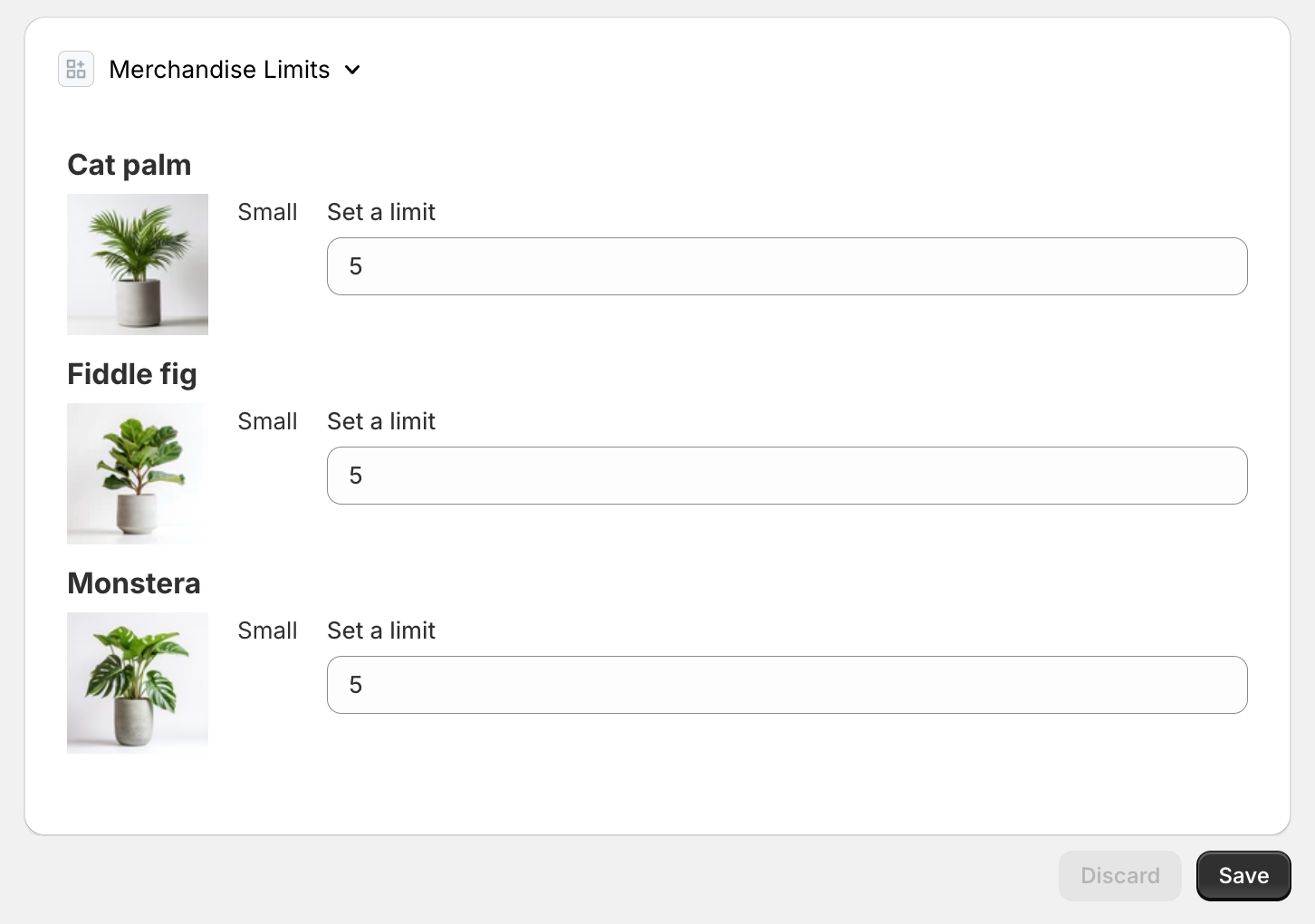 Admin UI extension for configuring the validation function