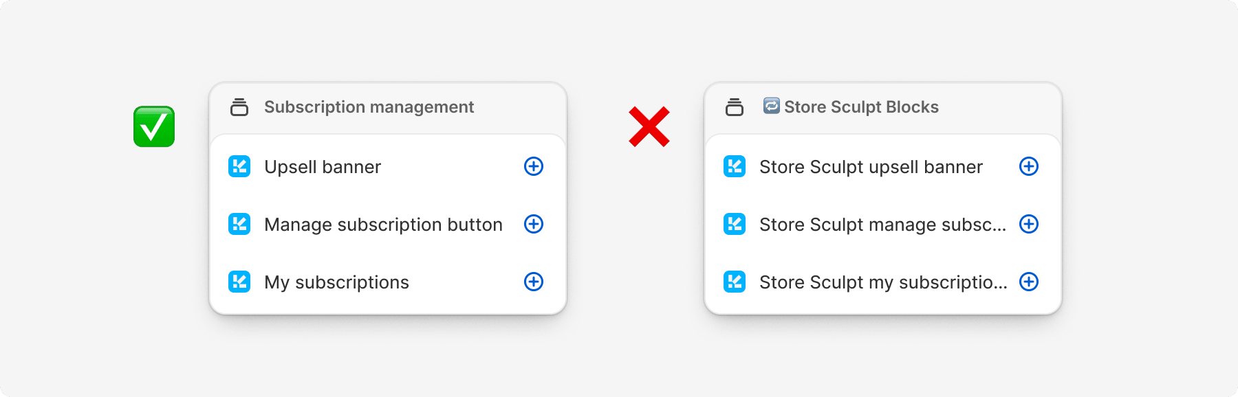 Recommendations for editor extension collection naming