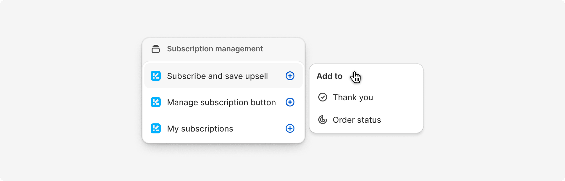 An extension inside a collection targeting multiple pages