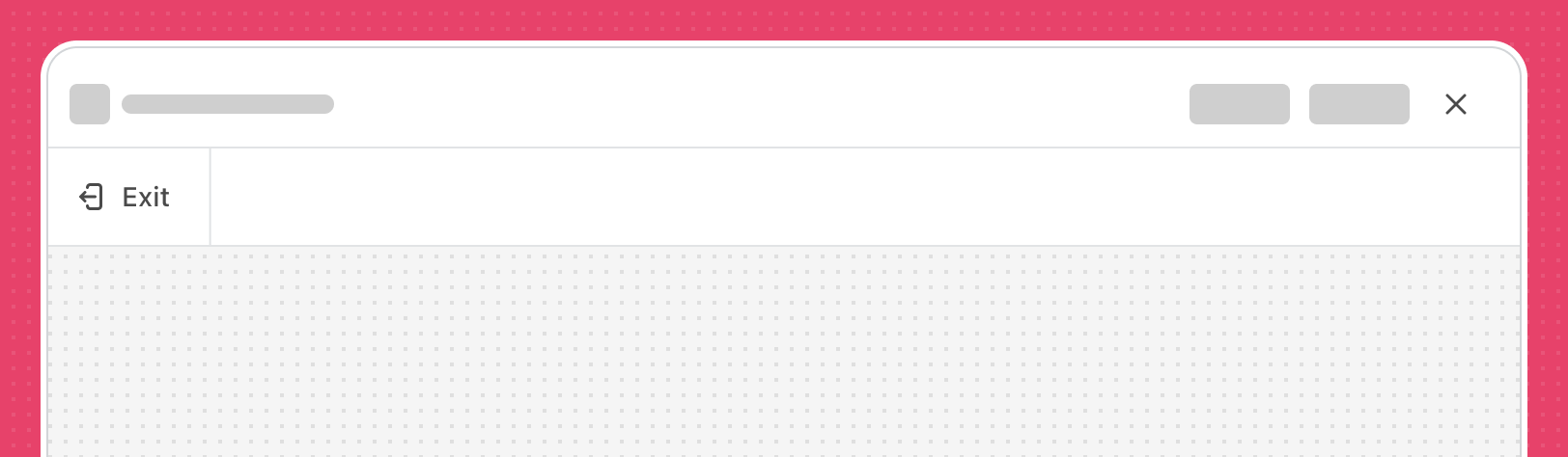 A max modal that contains a fullscreen bar.