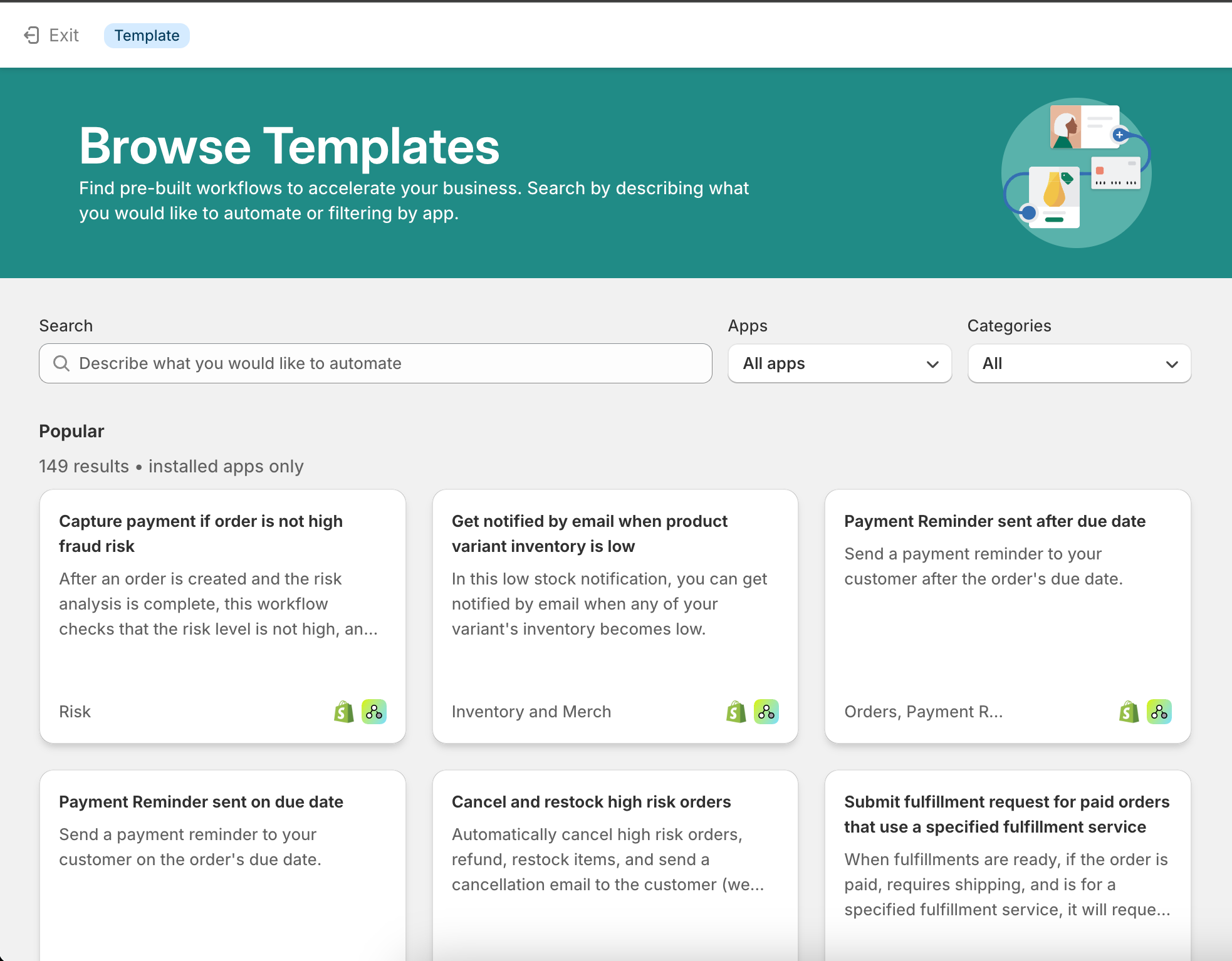 Flow template library
