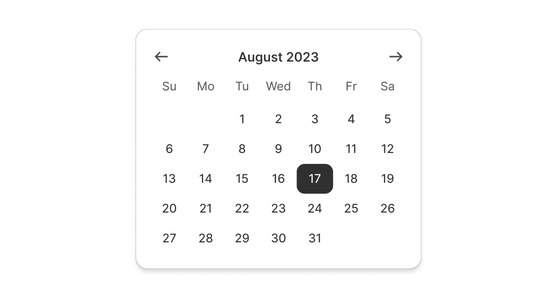 Schedule a promotion start date using an inline calendar. This example renders a `DatePicker` that captures the selected date, with a [Button](/docs/api/admin-extensions/2025-07/ui-components/actions/button) that schedules the promotion.