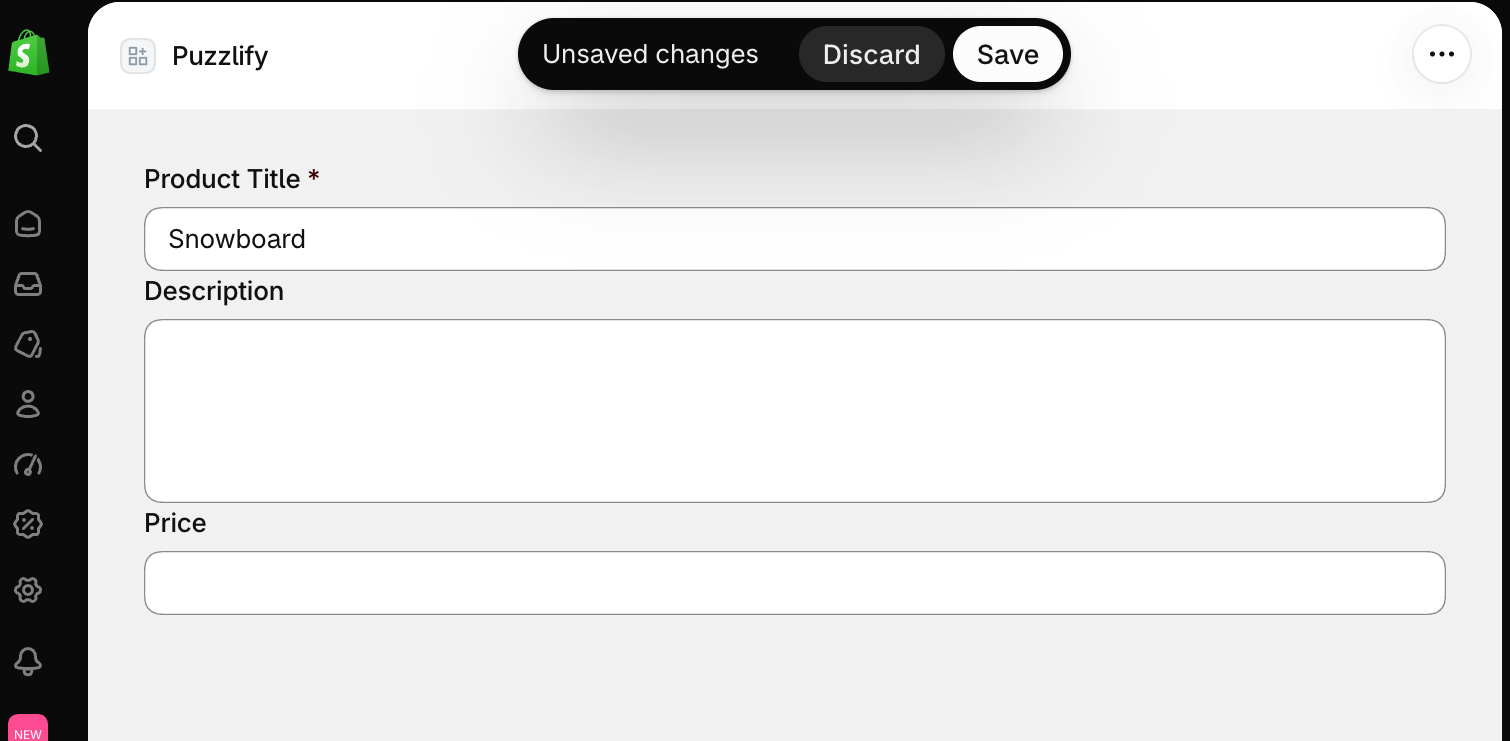 Add the `data-save-bar` attribute to a form to automatically show a save bar when form data changes.