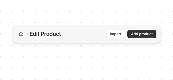 Help users navigate back to previous pages. This example adds breadcrumb navigation using the `breadcrumb-actions` slot.