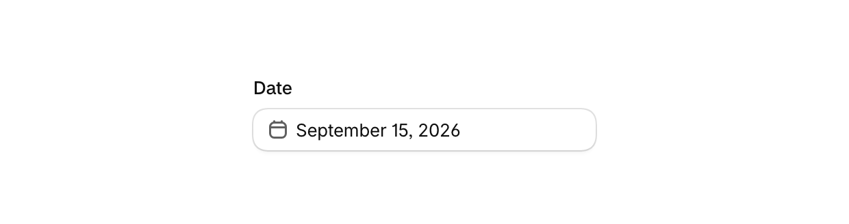 Date field