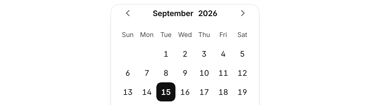 Date picker