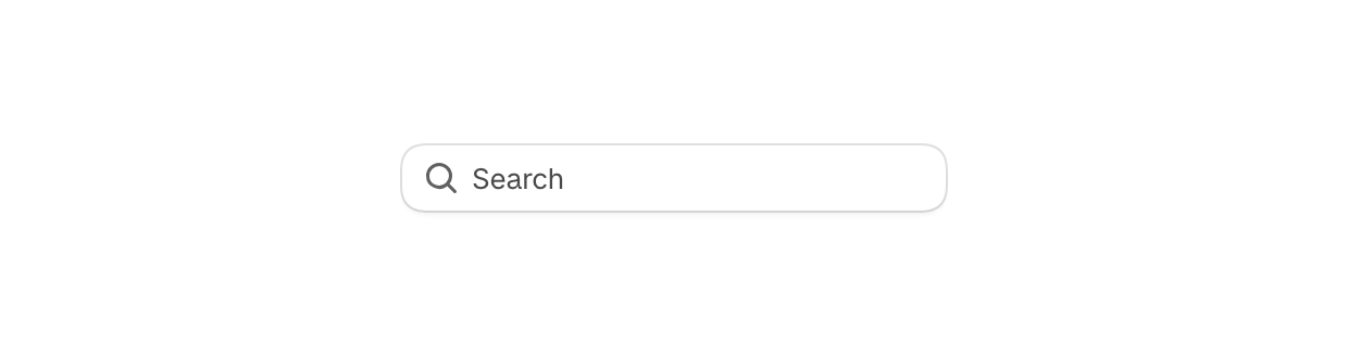 Search field