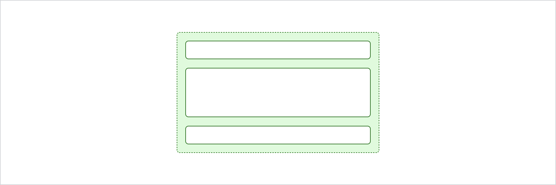 A BlockStack arranging elements in a vertical column.