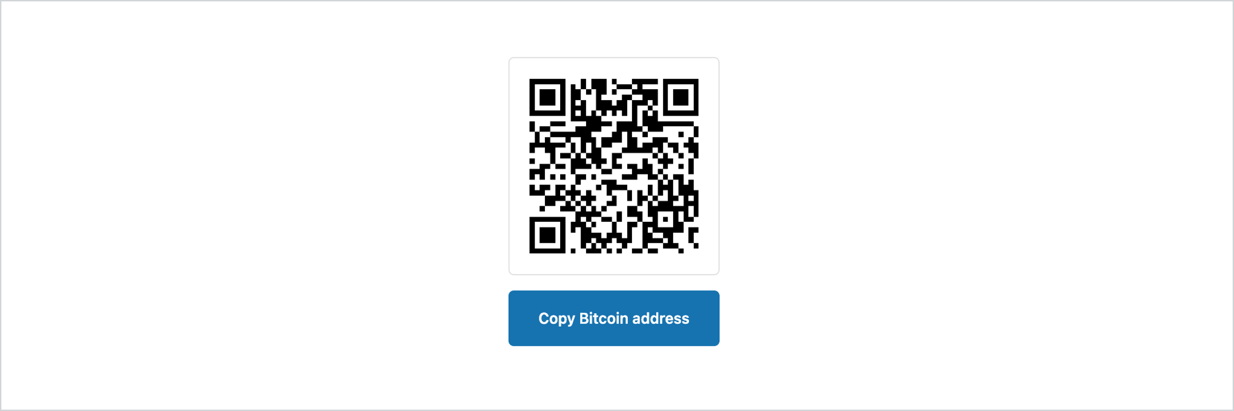 When displaying a QR code, include an alternative way for the user to get the content