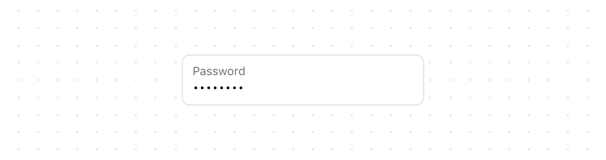 Password field