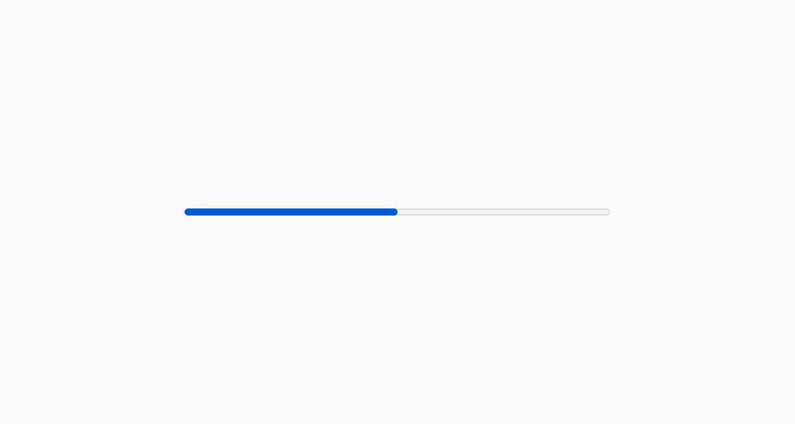 A rendered example of the progress component