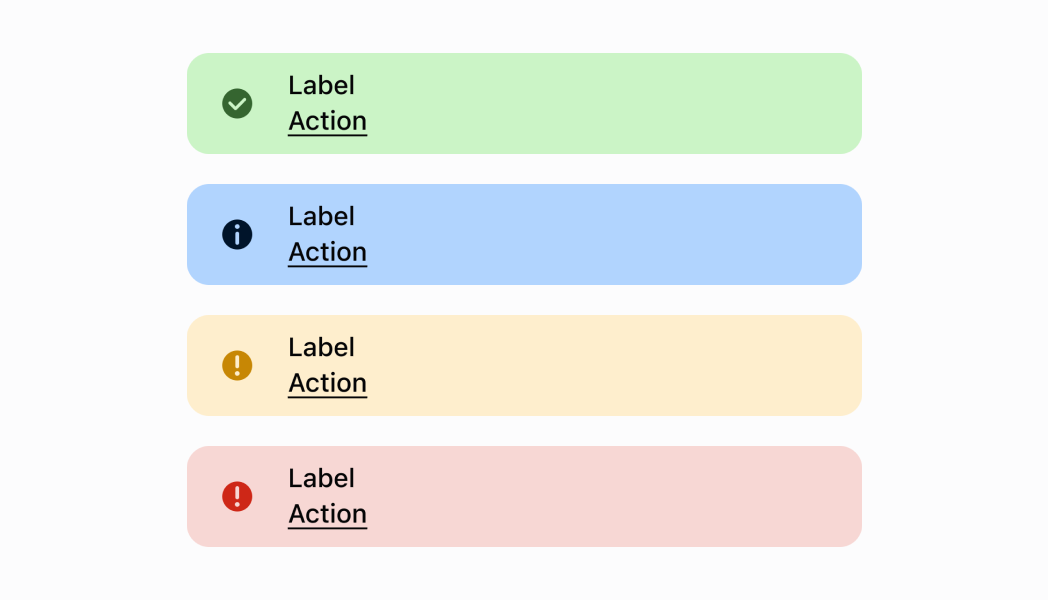 Show a persistent informational message using a banner. This example demonstrates rendering a banner with different status variants (info, success, warning, critical) to communicate important information to merchants without interrupting their workflow.