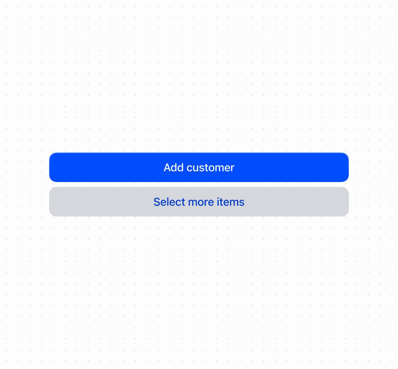 Trigger actions using a button component with customizable visual styles and tones. This example shows a basic button with text content.