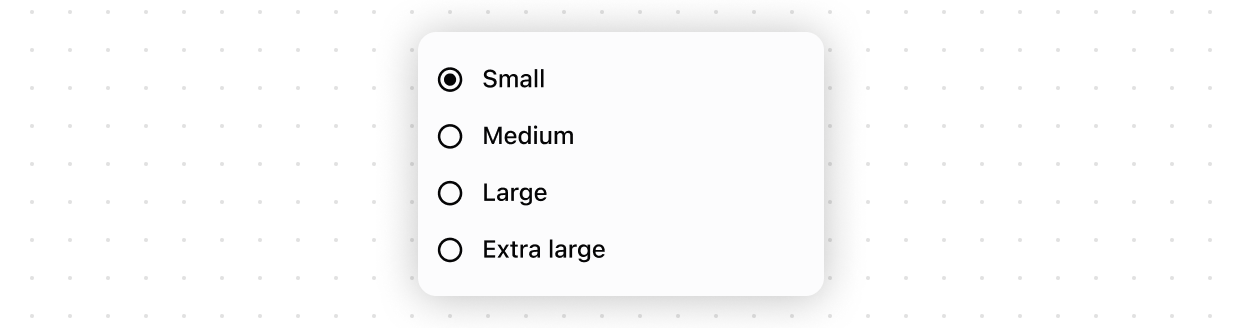 Choice list