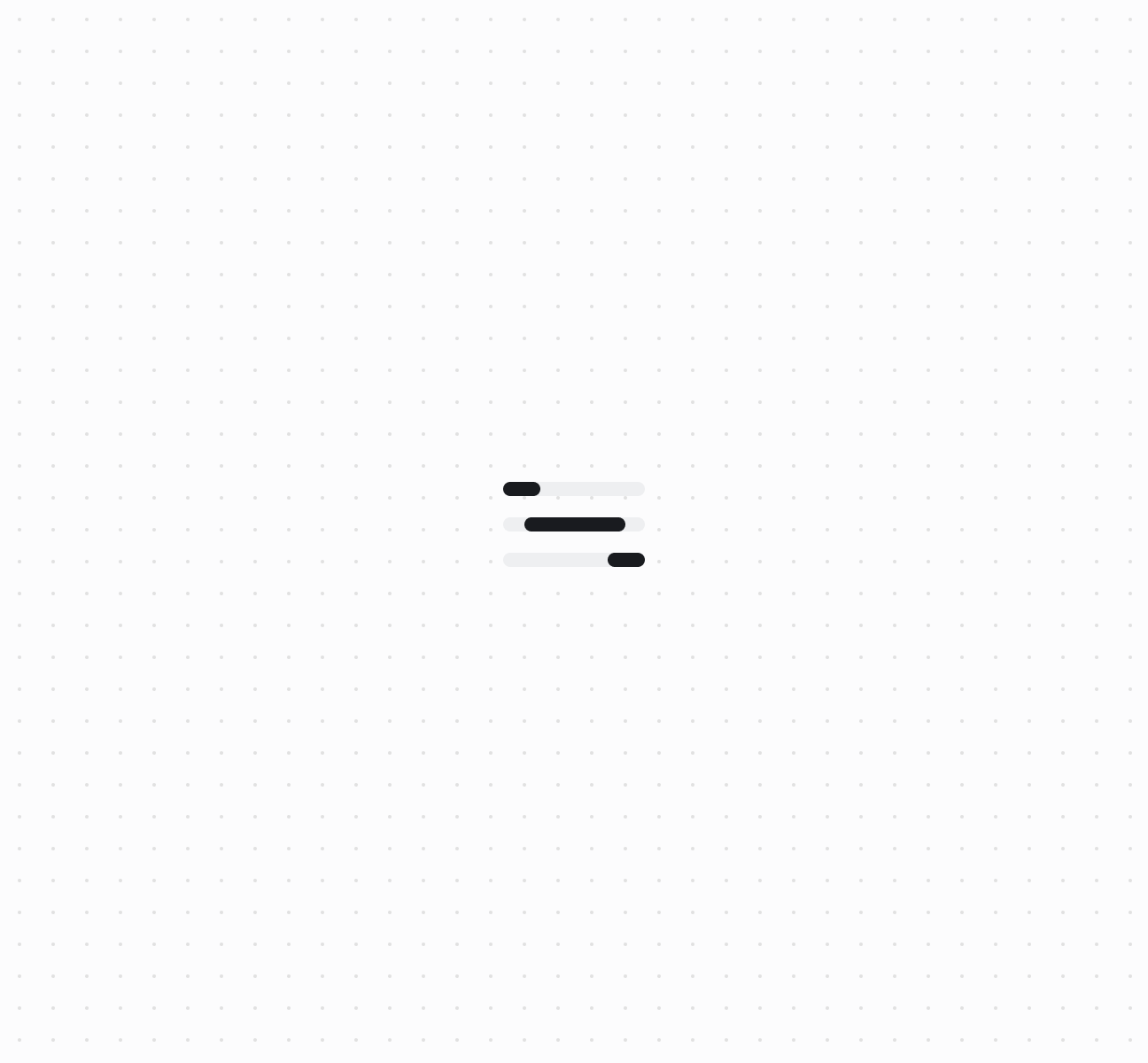 Display loading states using a spinner component. This example shows a basic spinner that indicates an ongoing process.