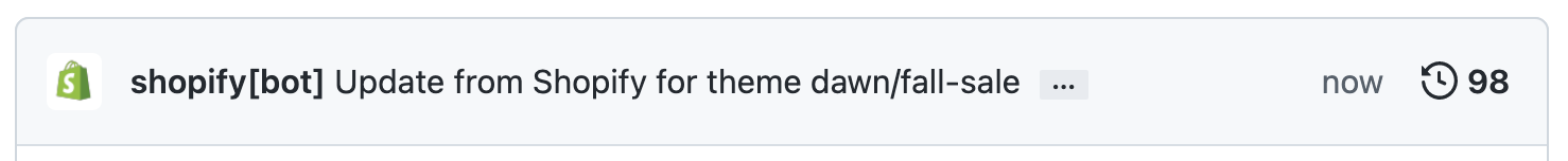 A commit from Shopify in the GitHub repo