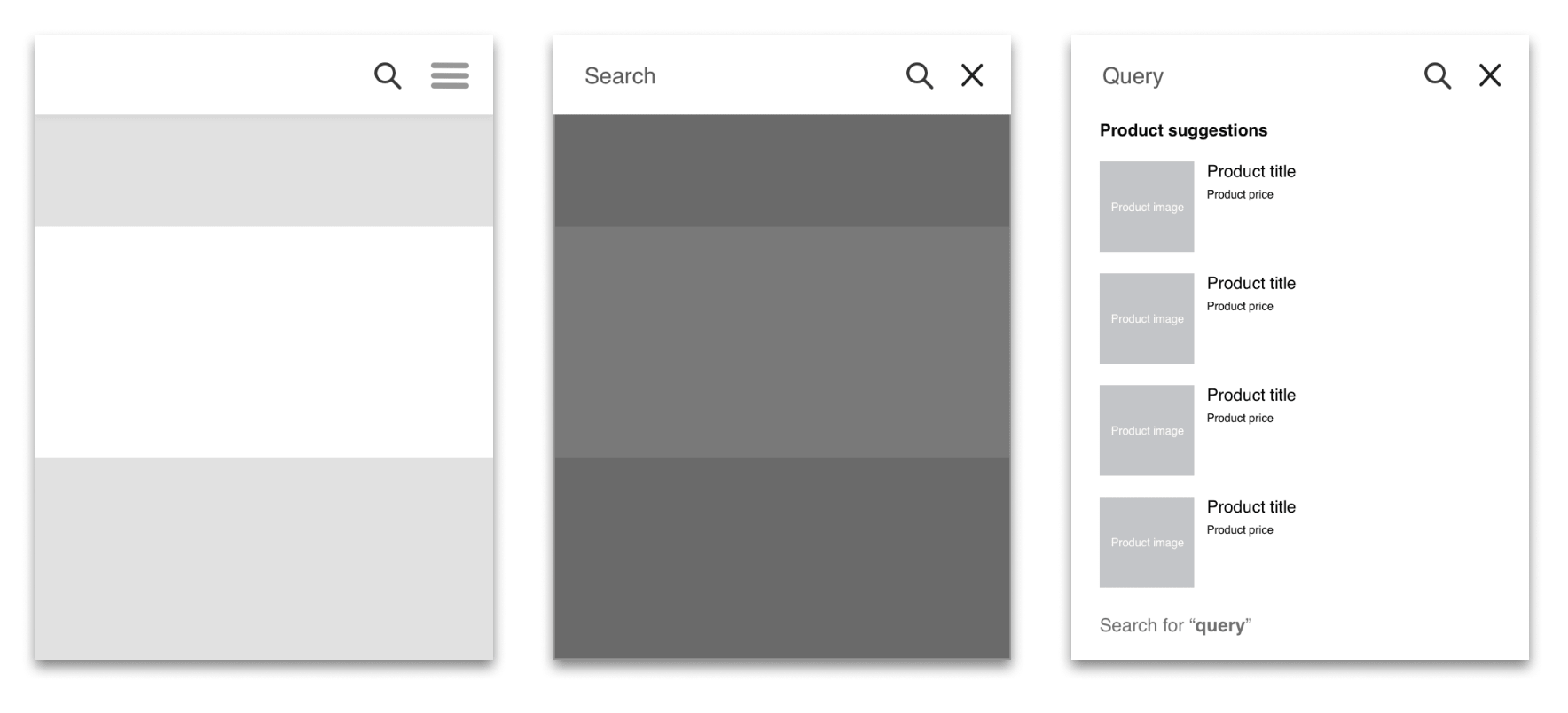 Example of in-line search in desktop.